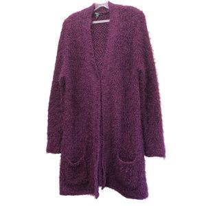 Ivy Beau Women's Size 8/10 Maroon Long Sleeve V-Neck Cardigan